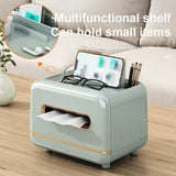 elvesmall Desktop Tissue Box Removable Slight Luxury Decorative Handkerchief Case Paper Storage Box Home Office Car Nordic Plastic Holder
