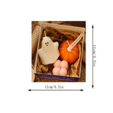elvesmall Halloween Decoration Aromatherapy Small Ornament Aromatherapy Cute Halloween Cartoon -Pumpkin Ghost Aromatherapy Candle Set