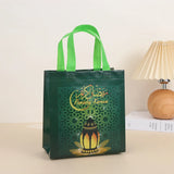 elvesmall  4/8/pcs Ramadan Mubarak Non-woven Gift Bags with Handles Eid Party Favor Treat Candy Bag for Eid Mubarak Muslim Party Decoration