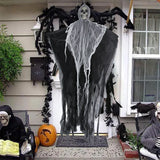 elvesmall Halloween Hanging Skull Ghost Ornament Haunted House Decoration Horror Props Halloween Party Home Indoor Outdoor Yard Bar Decor