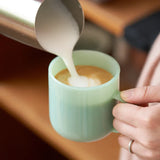 elvesmall  -  Jade Glass Cup Retro Green Glass High Borosilicate Glass Heat resistant Tea Cups Glass Coffee Mug Drinkware Dinking milk water