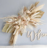 elvesmall Wedding Backdrop Dried Flowers Pampas Grass Arch Arrangements Wall Home Decor Nursery Baby Shower Decorations Floral Boho Decor