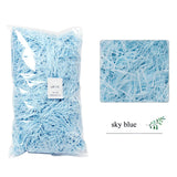 elvesmall DIY Colorful Shredded Crinkle Paper Raffia Candy Boxes Wedding Marriage Home Decoration Party Gift Packaging Filling Material