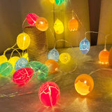 elvesmall  60cm Easter LED Birch Light Tree Decorations For Home Table Easter Egg Ornament Hanging organic Tree Happy Easter Party Supplies