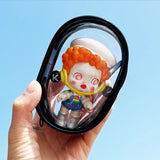 elvesmall Jewelry Organizer Transparent Storage Box Pouch Mystery Box Keychain Bag Storage Case Thicken Wallet Cute Doll Bag Organization