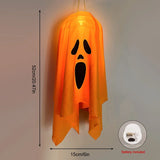 elvesmall Halloween Party LED Glow Ghost Home Indoor Outdoor Decoration Supplies  Haunted House Bar Hanging Horror Props with Lights