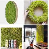 elvesmall 40g Simulation Artificial Moss Green Eternal Life Moss Grass Fake Plant For Home Wall Decor Garden Micro Landscape Material Gift