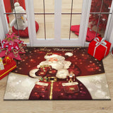 elvesmall  Christmas Decoration Rug Mat for Home Christmas Doormat Navidad Ornament New Year 2024 Gifts Xmas Party Decor Natal Noel