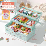 elvesmall Children's Hair Accessories Storage Box Baby Head Rope Hairpin Rubber Band Organizer Case Cute Girl Jewelry Box Desktop Decor