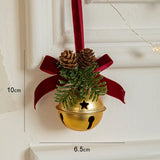 elvesmall Christmas Tree Bell Hanging Pendant Jingle Bell Painted Bells Christmas Tree Door Wall Hanging Bell Decor Christmas Gift