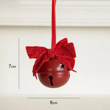 elvesmall Christmas Tree Bell Hanging Pendant Jingle Bell Painted Bells Christmas Tree Door Wall Hanging Bell Decor Christmas Gift