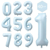 elvesmall 1pc 40inch Number Foil Balloons 1 2 3 4 5 6 Years Old Kid Boys Girls Crown Happy Birthday Balloon Baby Shower Decor Supplies