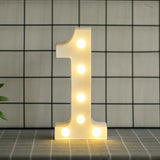 elvesmall  Creative DIY Luminous LED Letter Lights 26 English Alphabet Light for Holiday Home Wedding Birthday Christmas Party Decorations