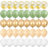 elvesmall 40pcs Rose Gold Confetti Latex Balloons Happy Birthday Party Decorations Adult Kids 1 2 3 5 10 14 15 18 30 35 40 50 60 Year Old