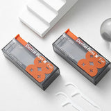 elvesmall Portable Floss Storage Box Auto Refillable Oral Hygiene Care Floss Pick Floss Dispenser Contains 10Pcs Floss
