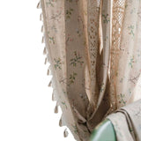 elvesmall American Style Square Crochet Splicing Partition Curtains, Door Curtains, Floating Windows, Kitchen Curtains