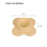 elvesmall Ceramic Candle Holder Pillar Candlesticks Holder for Centerpieces Wedding Decorations Flower Shape Minimal Candle Stick Holder