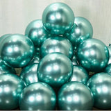 elvesmall 30pcs 10inch Retro Dark Green Chrome Gold Latex Balloons Baby Shower Wedding  Anniversary Birthday Party Decoration DIY Supplies