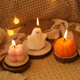 elvesmall Halloween Decoration Aromatherapy Small Ornament Aromatherapy Cute Halloween Cartoon -Pumpkin Ghost Aromatherapy Candle Set