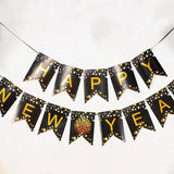 elvesmall 2025 Happy New Year Balloons Banner Rose Gold Number Letter Aluminum Foil Balloon Christmas New Year Eve Party Decor Balls Suppl