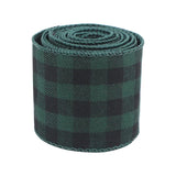 elvesmall 6m Christmas Plaid Ribbon Snowflake Buffalo Plaid Linen Ribbons Xmas Tree DIY Bows Christmas Wreath Gift Wrapping Ribbon Decor