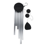 elvesmall Wind Chimes Chrome Metal Outdoor Wind Chime Home Decoration Wall Hanging Decor Crafts Garden