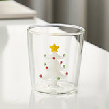 elvesmall  -  Christmas Tree Cup Heat Resistant Tumbler Cups In Bulk Glass Cup Coffee Mug Coffee Cup Tumblers Christmas Decoration Home Decor