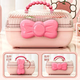 elvesmall Multi-layer Girls' Hair Accessories Storage Box Hairpin Organizer Large Capacity Jewelry Case Head Rope Headband Display Rack
