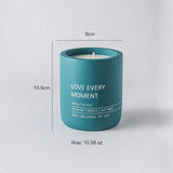 elvesmall Cement Cup Candle Large Scented Candle Matte Glass Nordic Home Decoration Luxury Wedding Living Room Industrial