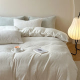 elvesmall Luxury Winter Thicken Warm Velvet Bedding Set Nordic Double Duvet Cover Set 4pcs Plush Queen Quilt Cover Bed Sheet Pillowcase
