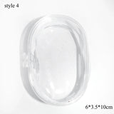 elvesmall Jewelry Organizer Transparent Storage Box Pouch Mystery Box Keychain Bag Storage Case Thicken Wallet Cute Doll Bag Organization