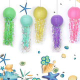 elvesmall DIY Little Mermaid Theme Party Jellyfish Lantern Under The Sea Happy Birthday Party Decor Kids Baby Shower Scene Layout Props