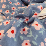 elvesmall Floral Style Bedsheet Set Ruffles Duvet Cover Sets with Pillowcase постельное белье Skin-friendly Bedding Home Bed Linen Sets