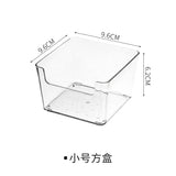 elvesmall Table Top Transparent Storage Box Book Box Cosmetic Jewelry Finishing  Lovely Student Storage Basket Acrylic Organizer Box
