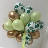 elvesmall 30pcs 10inch Retro Dark Green Chrome Gold Latex Balloons Baby Shower Wedding  Anniversary Birthday Party Decoration DIY Supplies