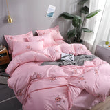 elvesmall Kawaii Cute Pink Pig Duvet Cover Children Girls Cartoon Bedding Set Twin Full Queen Comforter Cover Bedroom Decoration Gifts