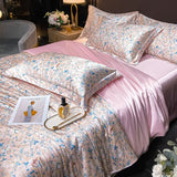 elvesmall Fashion Duvet Cover Set Luxury Bedding Sets Soft Comforter Quilt Cover Fitted Bed Sheet Pillowcase Queen King Size Bed Linen
