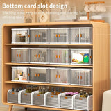 elvesmall 1/2pcs Foldable Storage Box Large Capacity Storage Bin Stackable Organizers Trunk Double Door Workstation Finishing Artifact