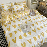 elvesmall  Sweetheart Bedding Set Fashion Tiger Single Double Queen Size Flat Sheet Quilt Duvet Cover Pillowcase Bed Linens Home Textile