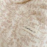elvesmall Korean Bunny Cotton Muslin Baby Crib Bedding Set Kids Bedding Kit Duvet Cover Pillowcase Without Filler