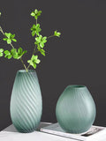 elvesmall  Light Luxury High-end Large Vase Floor Decoration Living Room Flower Arrangement 2023 New High-end Dining Room Glass Decoration