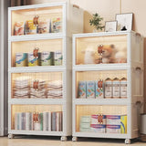elvesmall 5 Pack 19.5 Folding Storage Bins With Lid Closet Organizers and Storage Organizer Box