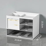 elvesmall Multifunctional Stackable Storage Drawer Plastic Office Desktop Stationery Organizer Multi Compartments Cosmetics Storage Box