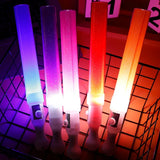 elvesmall  Glow Sticks LED Fluorescent Rod Cylinder Plastic Colorful Flashing Stick Cheer Tube Dark Light Birthday Wedding Party Supplies
