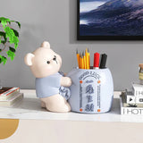 elvesmall  Bear Penholder Decoration Home Decoration Light Luxury High end Living Room Makeup Brush Storage Children's Room housewa