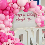 elvesmall Macaron Pink Balloon Garland Arch Kit Wedding Birthday Party Decoration Kids Girl Globos Gold Confetti Latex Ballon Baby Shower