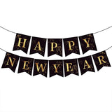 elvesmall 2025 Happy New Year Balloons Banner Rose Gold Number Letter Aluminum Foil Balloon Christmas New Year Eve Party Decor Balls Suppl