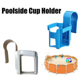 elvesmall Pool Drinks Holder Swimming Pool Water Cup Hanger Holder for Bathroom Tub Poolside Cup Hanger Rack Swim Pool Party Accessories