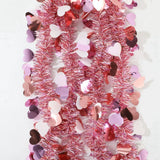 elvesmall  2M Valentine's Day Garlands Stripe Tinsel Easter DIY Wreath Craft Easter Decoration Home Hanging Ornament Valentine's Party gift