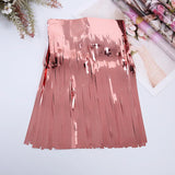 elvesmall 30x300CM Foil Fringe Garland Metallic Tinsel Streamers Banner Hanging for Parade Floats Birthday Wedding Christmas Party Decor